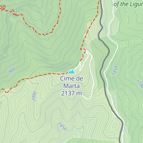 Map of Cime de Marta