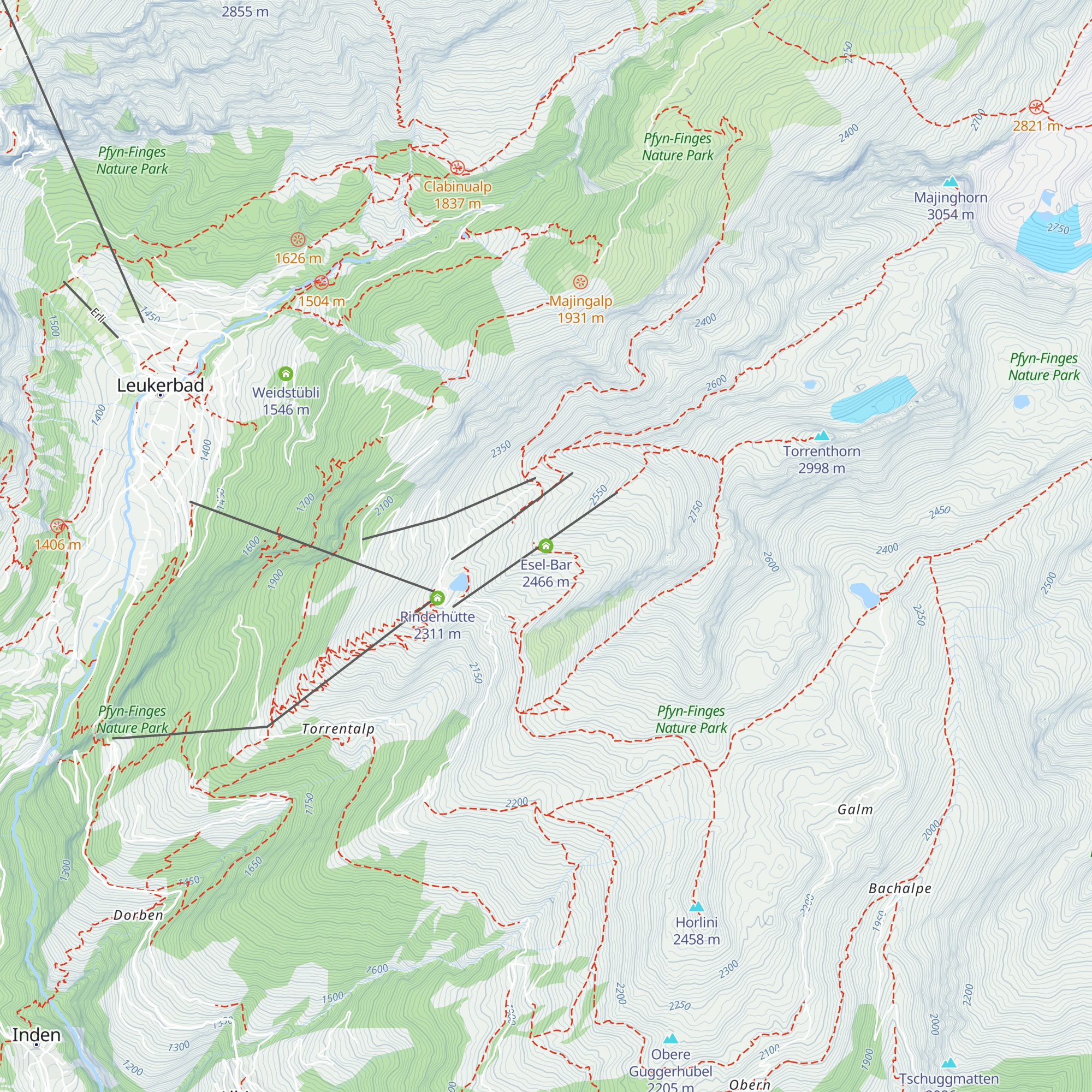 Esel-Bar map
