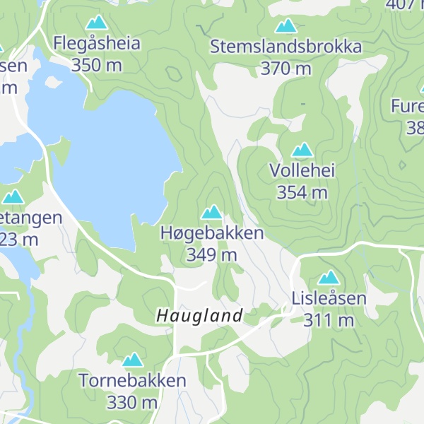 Map of Høgebakken