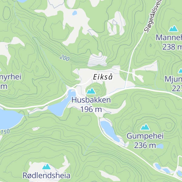 Map of Husbakken