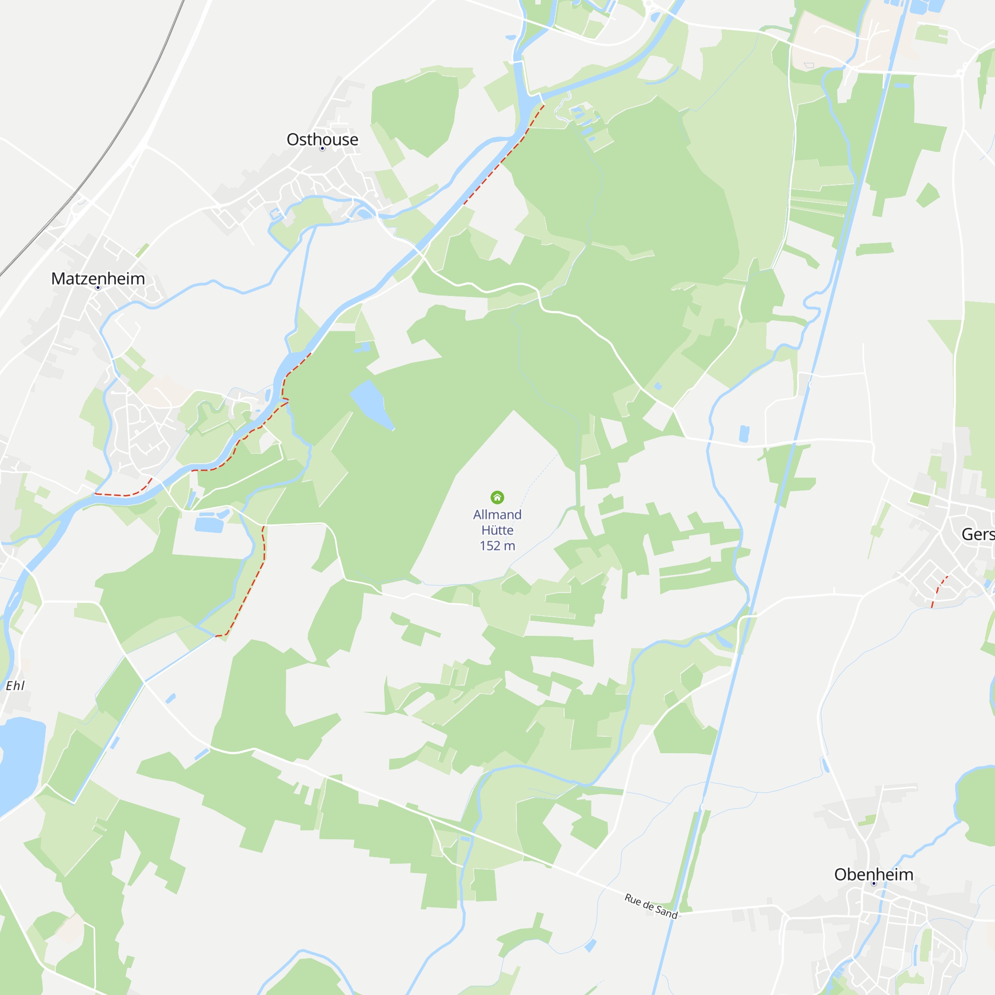 Allmand Hütte map