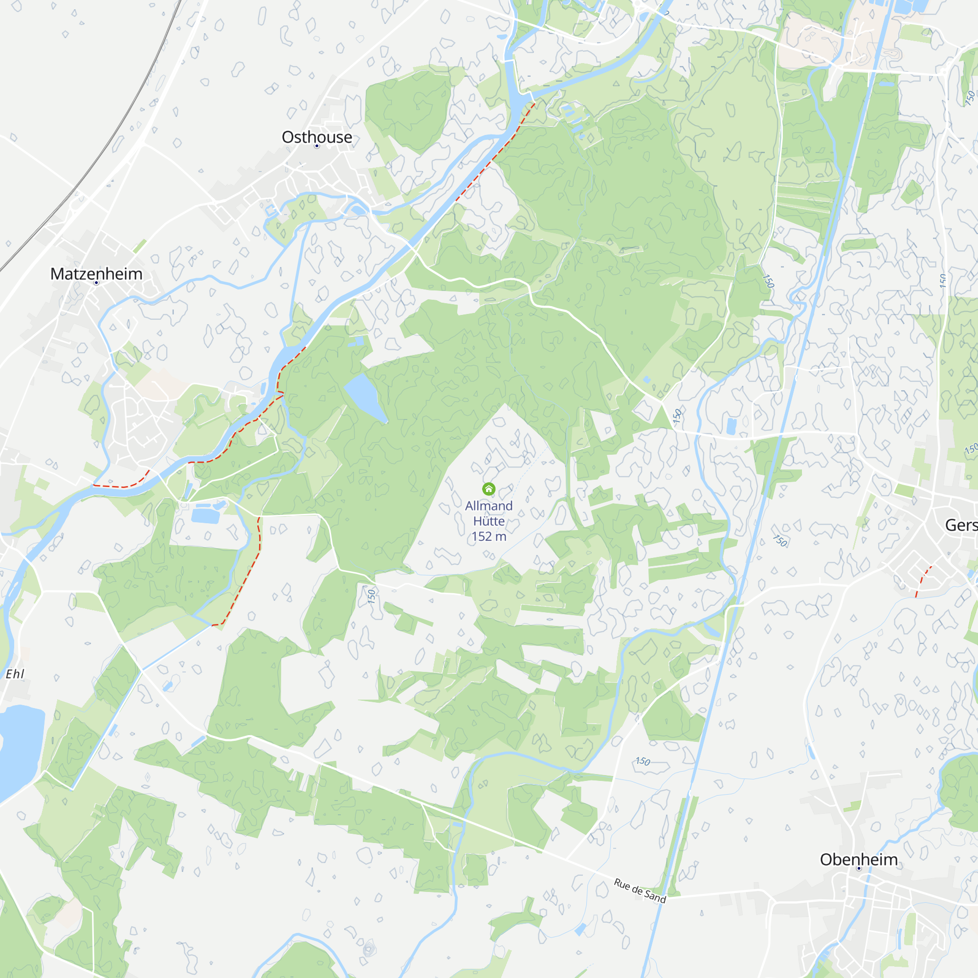 Allmand Hütte map