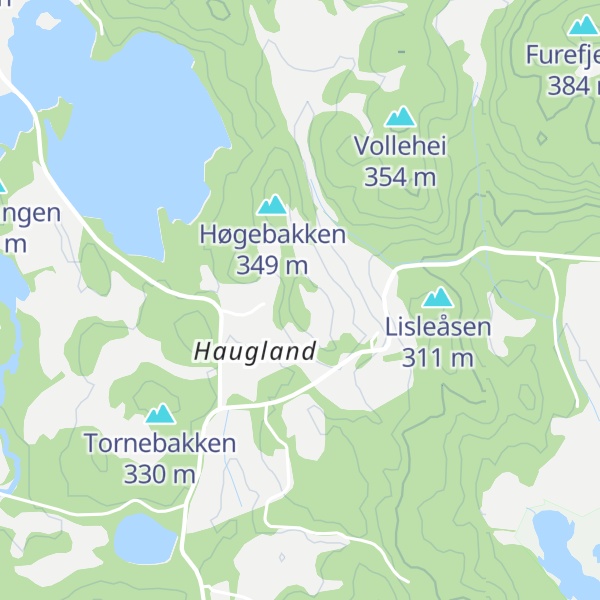 Map of Haugen