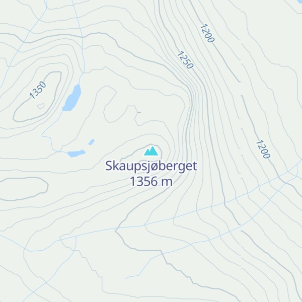 Map of Skaupsjøberget