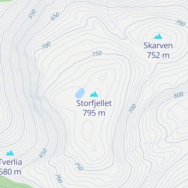 Map of Storfjellet