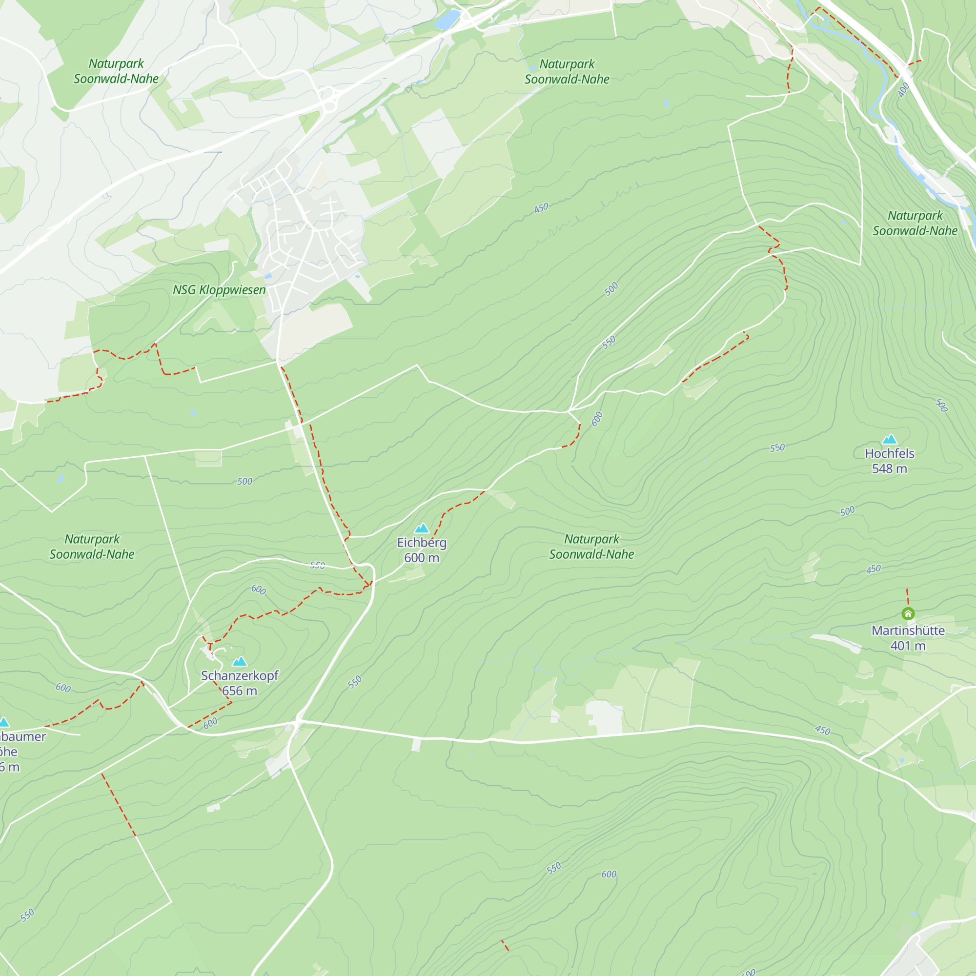Eichberghütte map