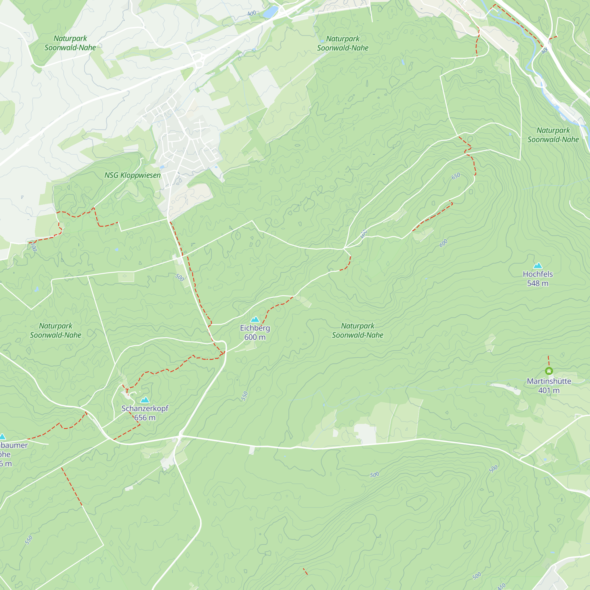 Eichberghütte map
