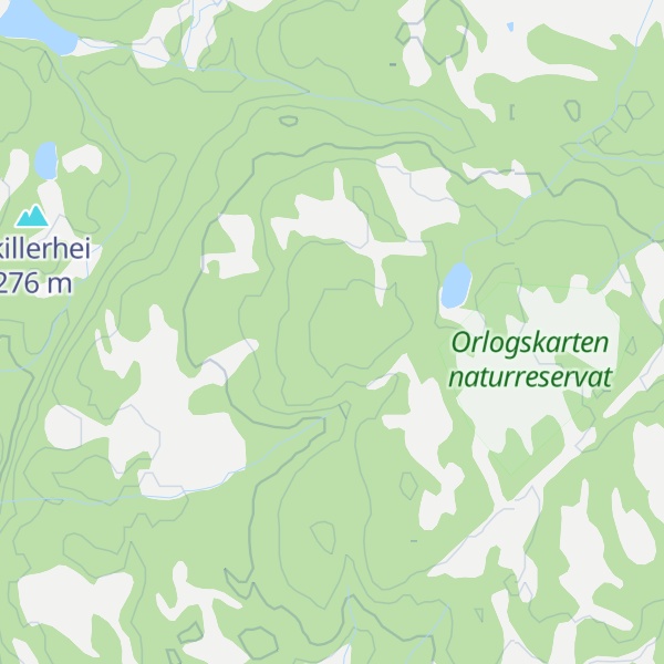 Map of Bjønnskjegghei