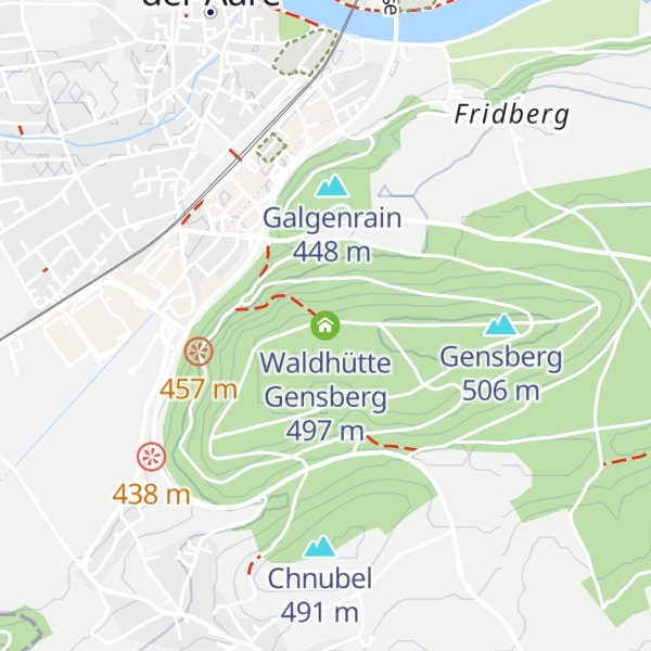 Map of Waldhütte Gensberg
