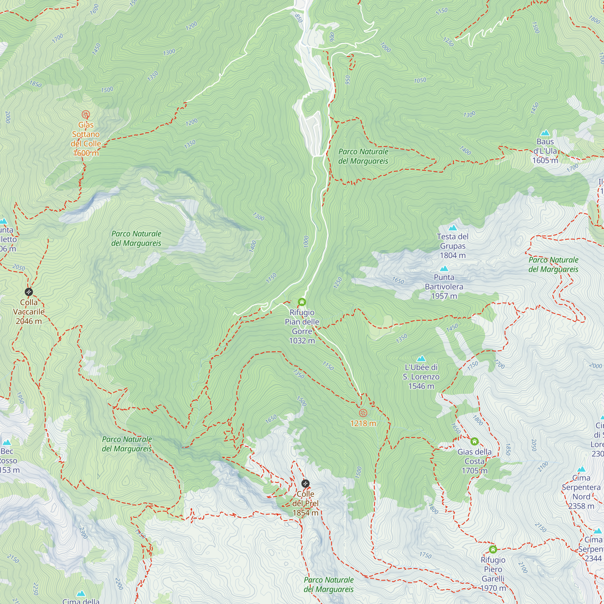 Rifugio Pian delle Gorre map