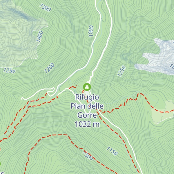 Map of Rifugio Pian delle Gorre