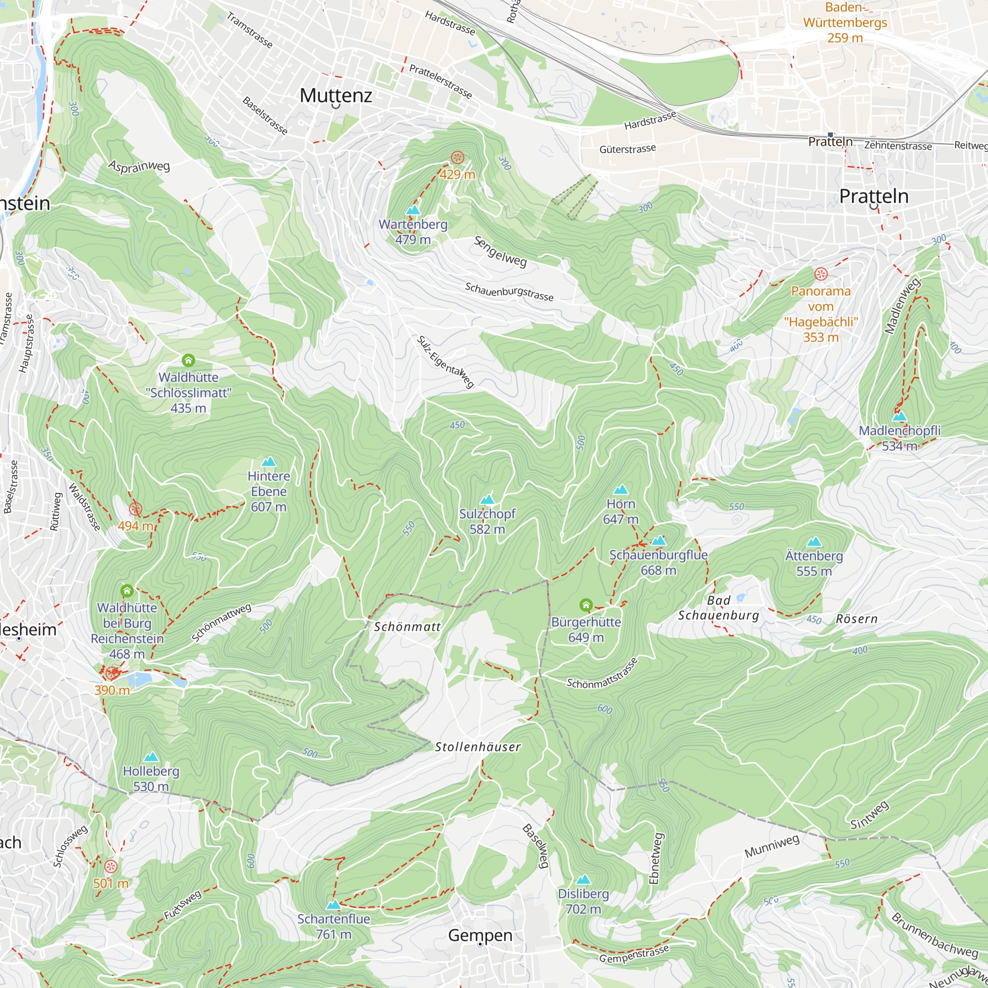 Sulzkopfhütte map