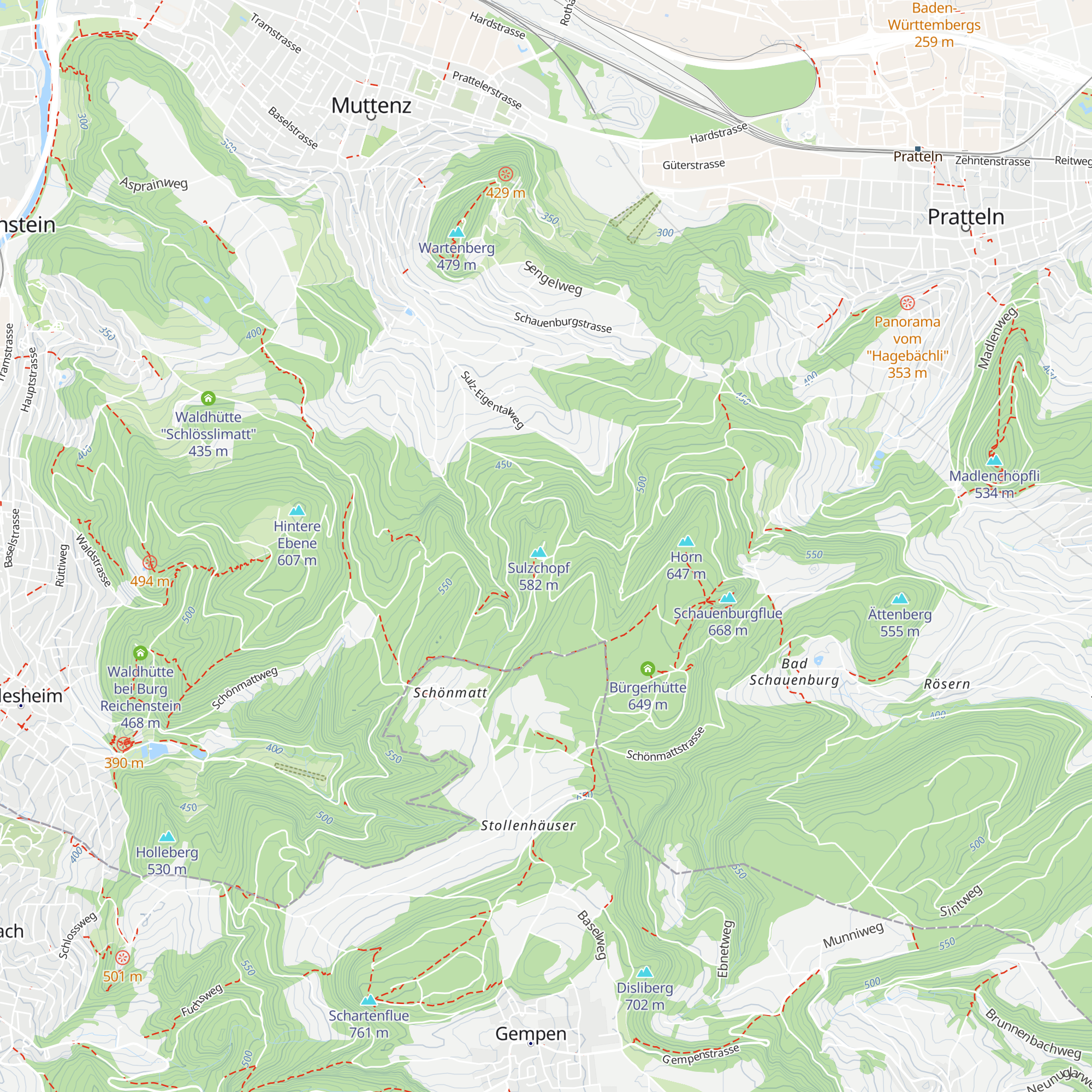 Sulzkopfhütte map