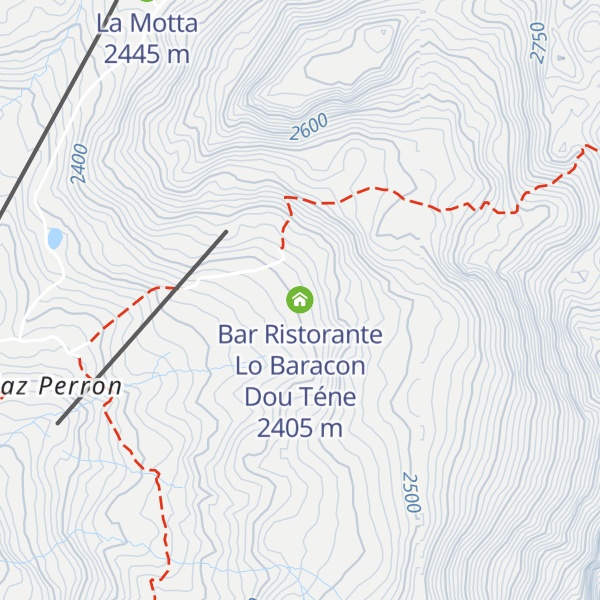 Map of Bar Ristorante Lo Baracon Dou Téne