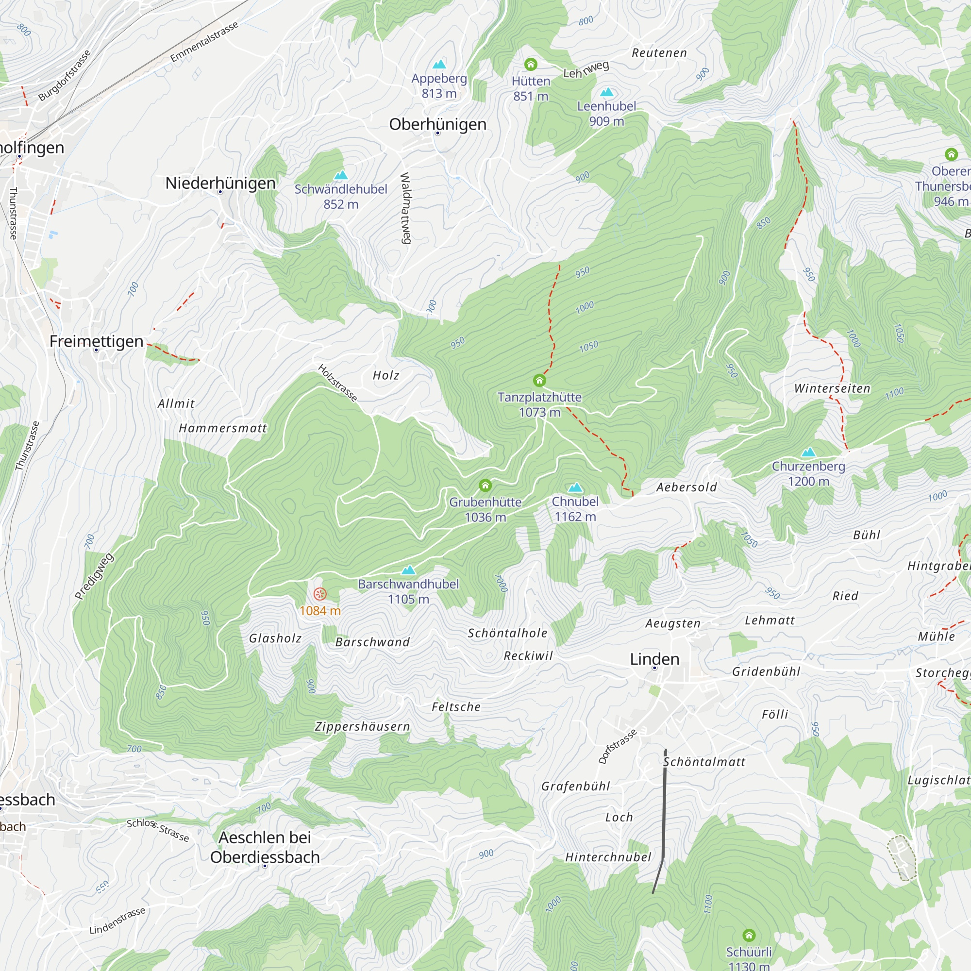 Grubenhütte map