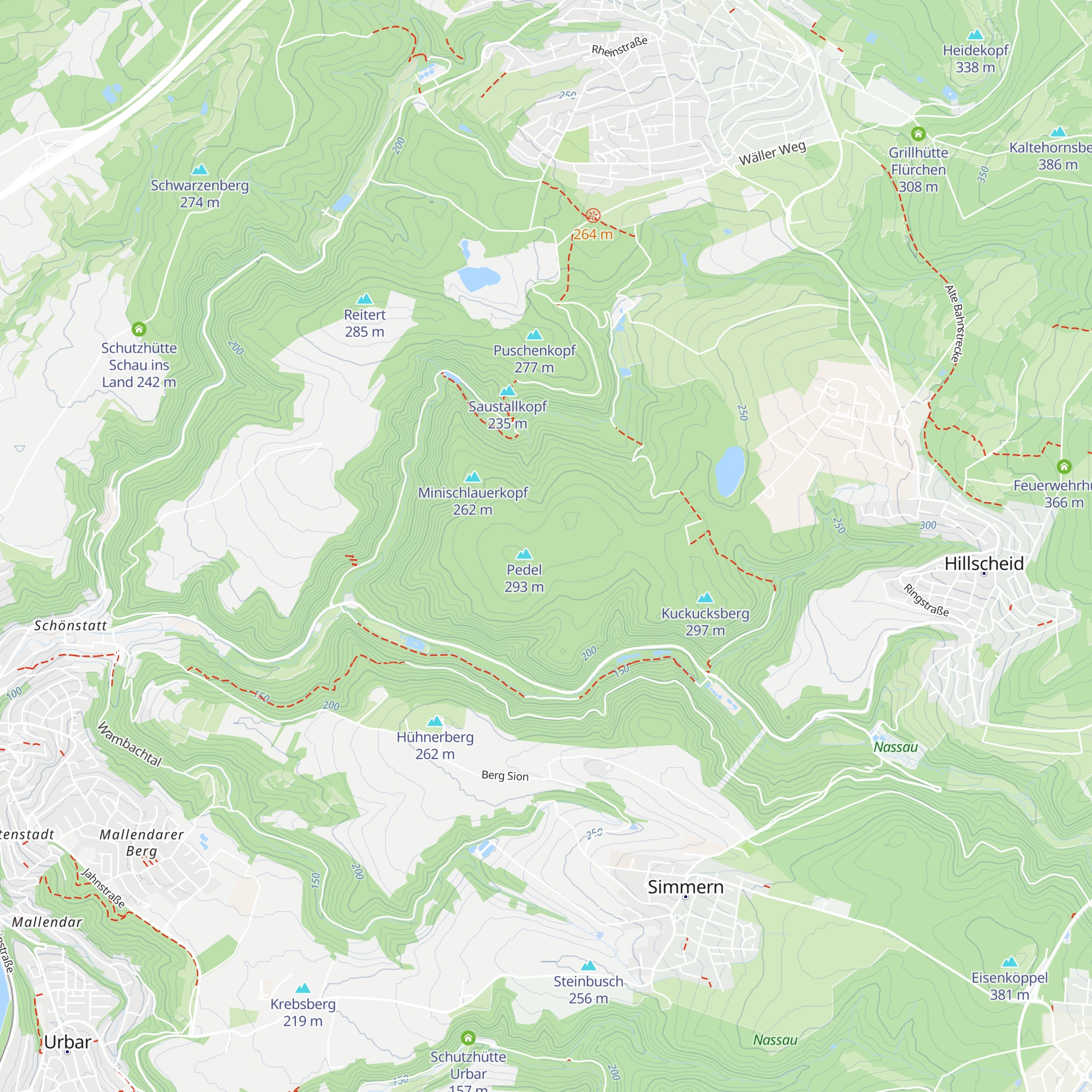 Pedelhütte map