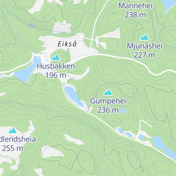 Map of Bjønnebakken