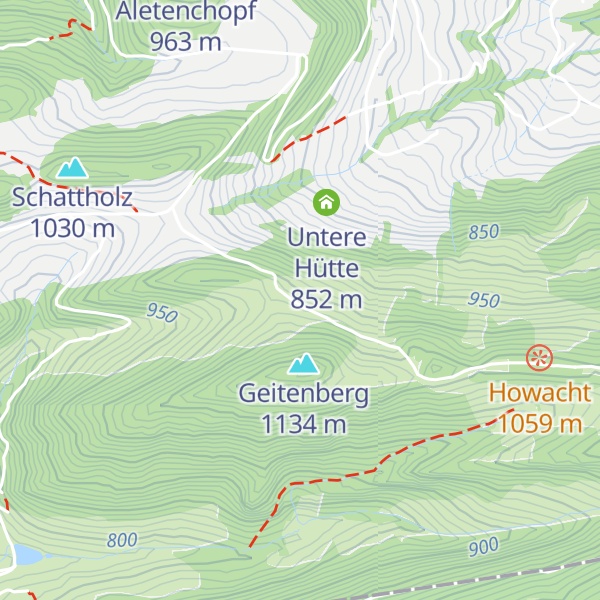 Map of Obere Hütte