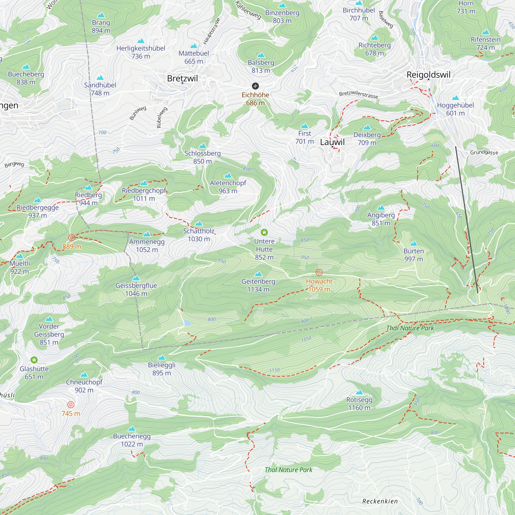 Obere Hütte map