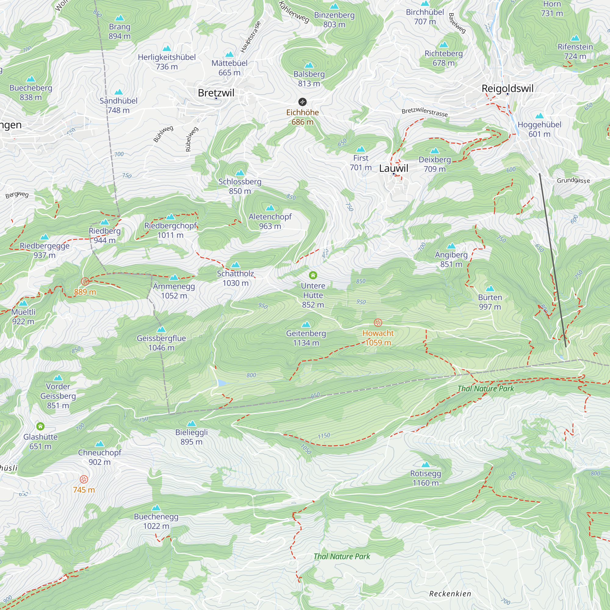 Obere Hütte map