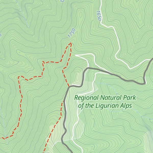 Map of Testa della Nava / Tête de la Nava