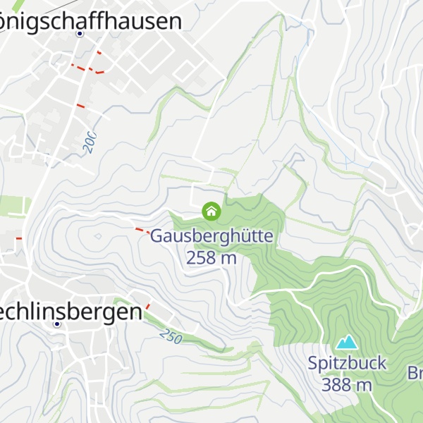 Map of Gausberghütte