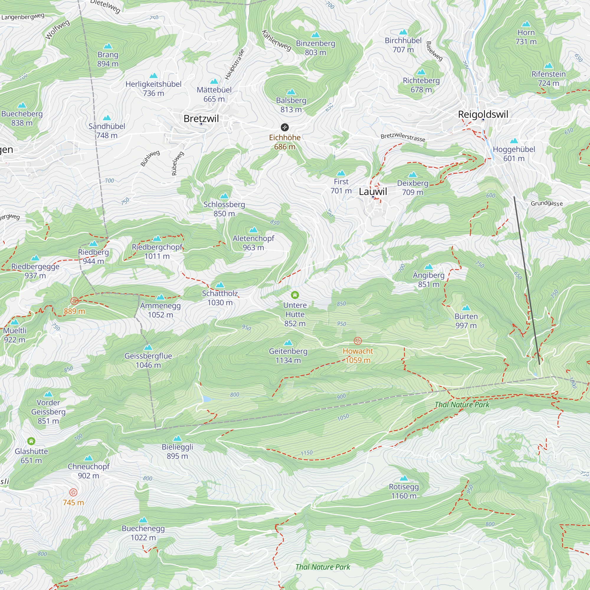 Untere Hütte map