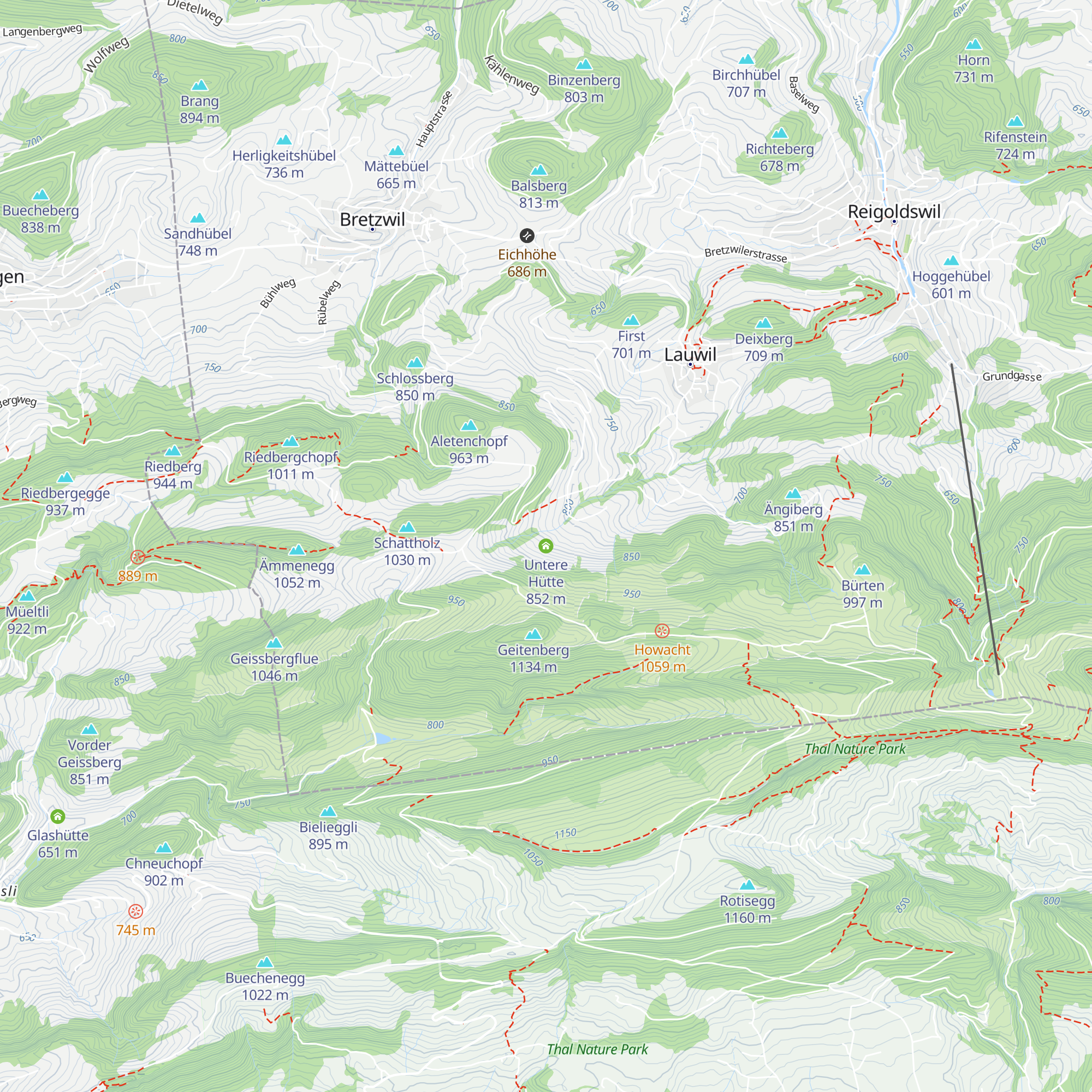 Untere Hütte map