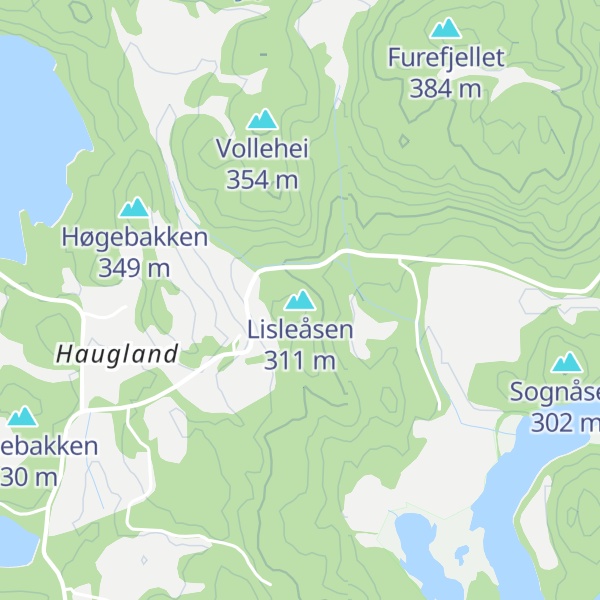 Map of Lisleåsen