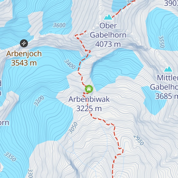 Map of Arbenbiwak