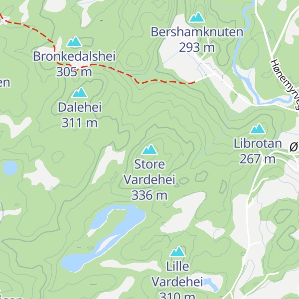 Map of Store Vardehei