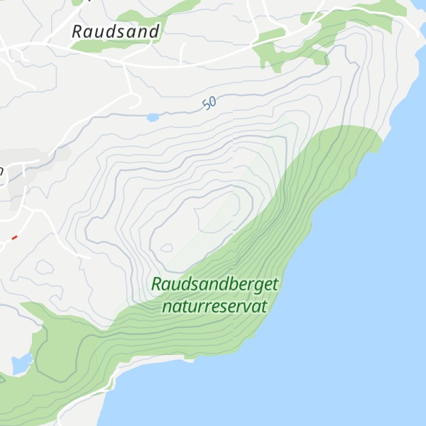 Map of Raudsandberget