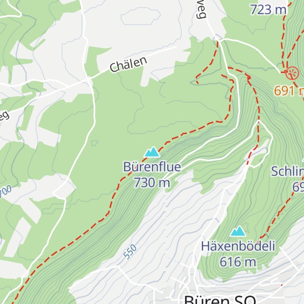 Map of Bürenflue