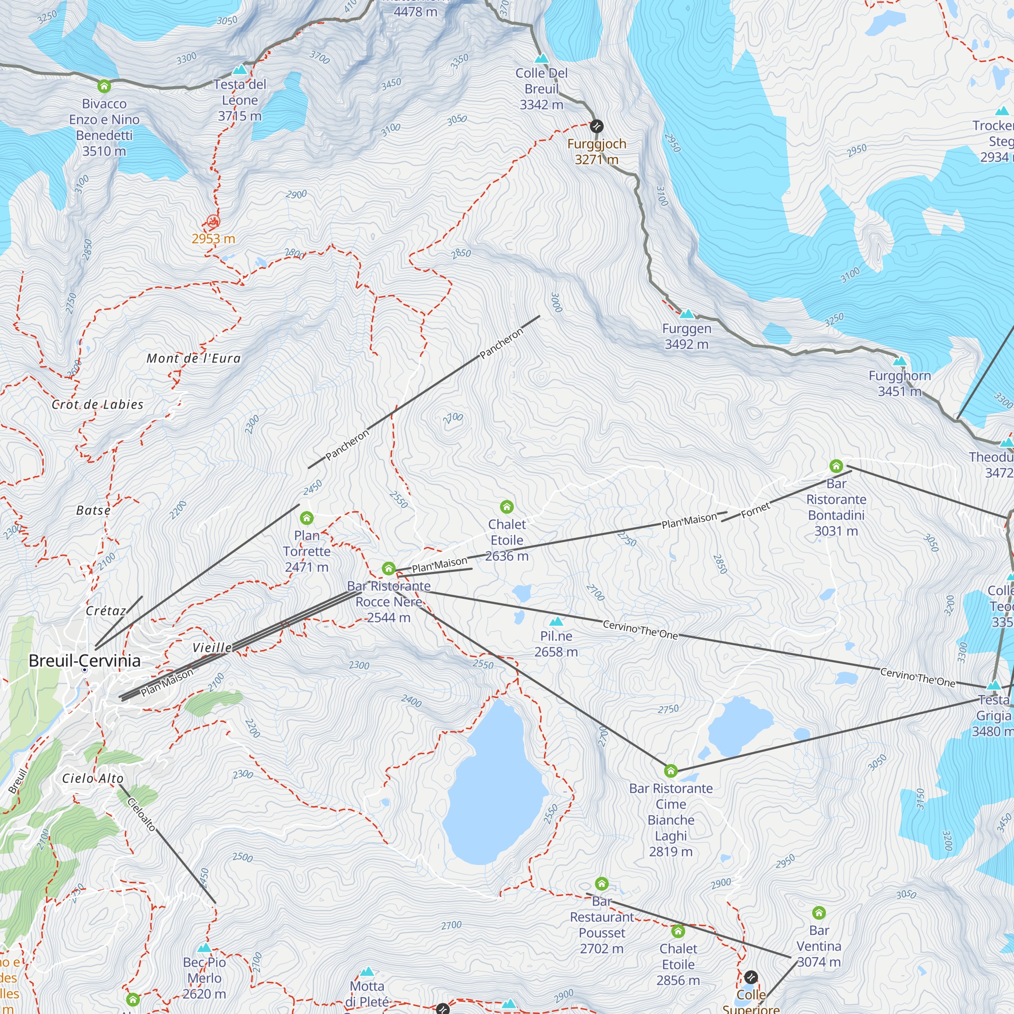 Chalet Etoile map