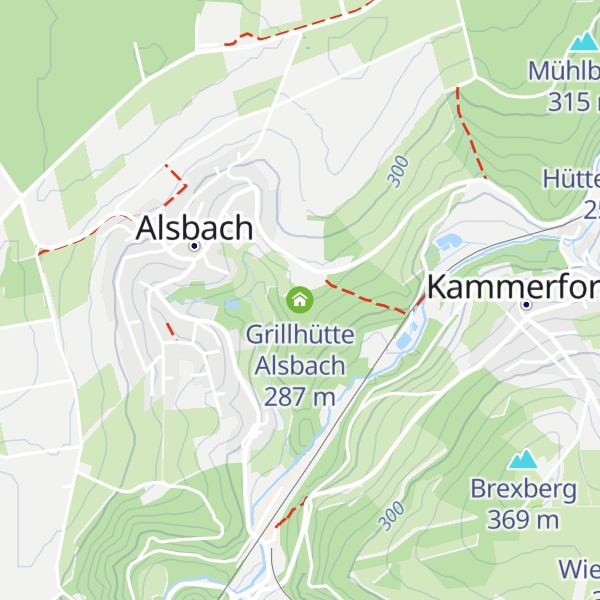 Map of Grillhütte Alsbach