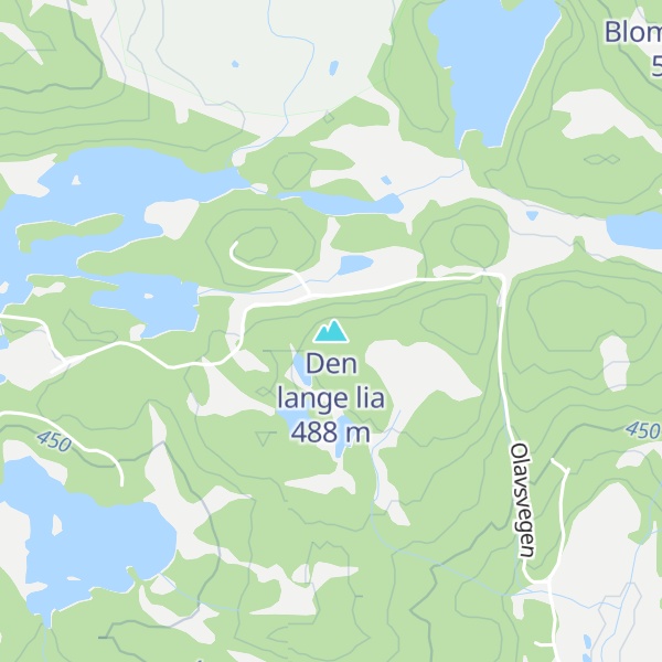 Map of Den lange lia