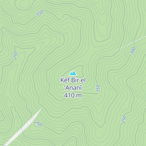 Map of Kêf Bir el ’Ananî