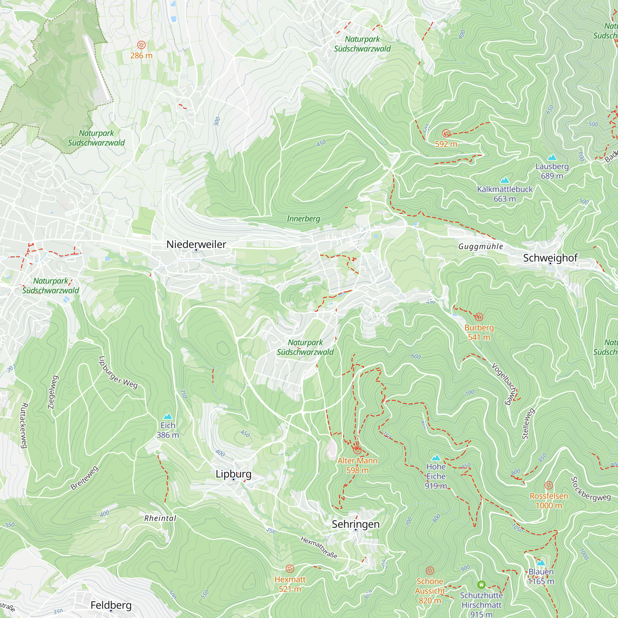 Tourist-Information Badenweiler map