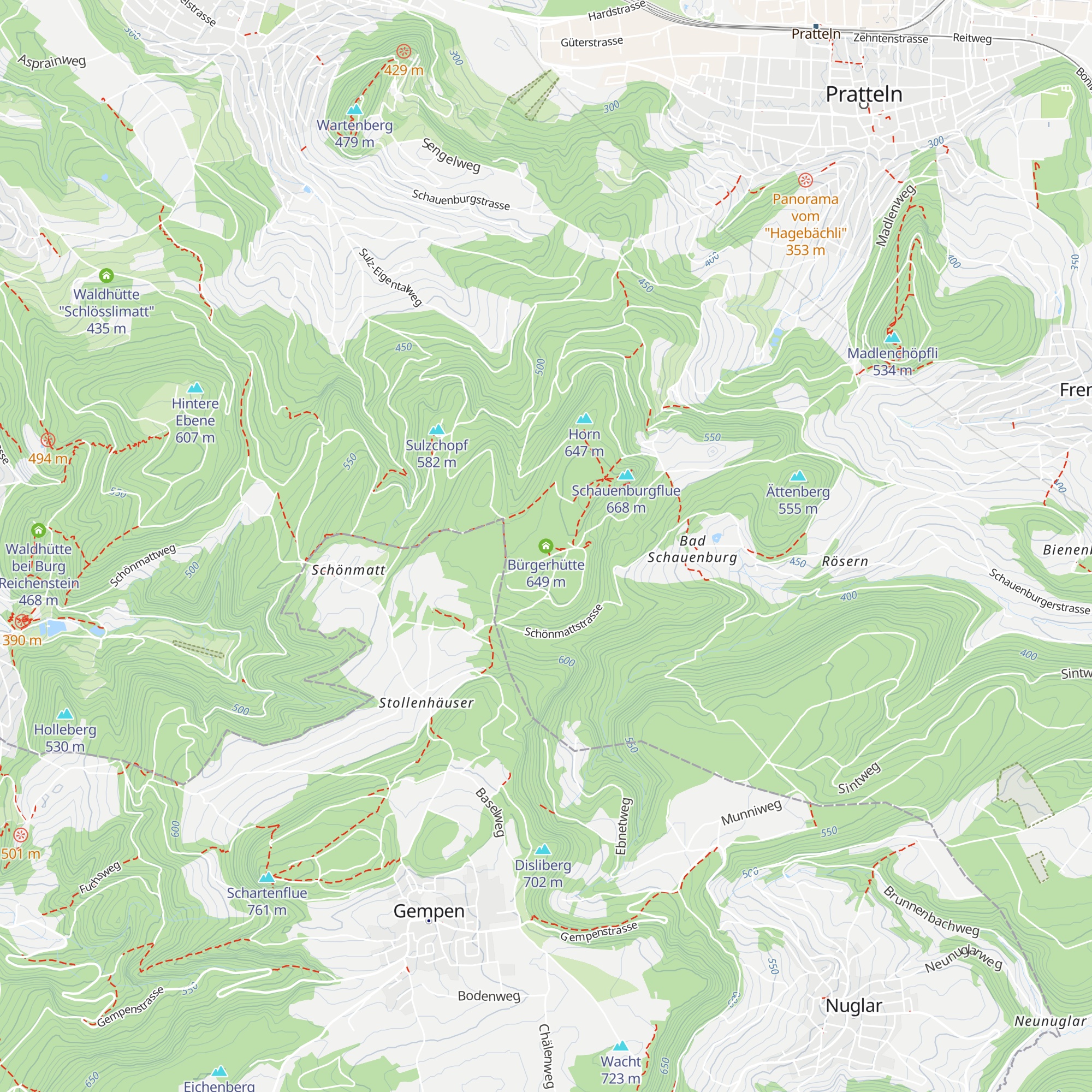 Bürgerhütte map