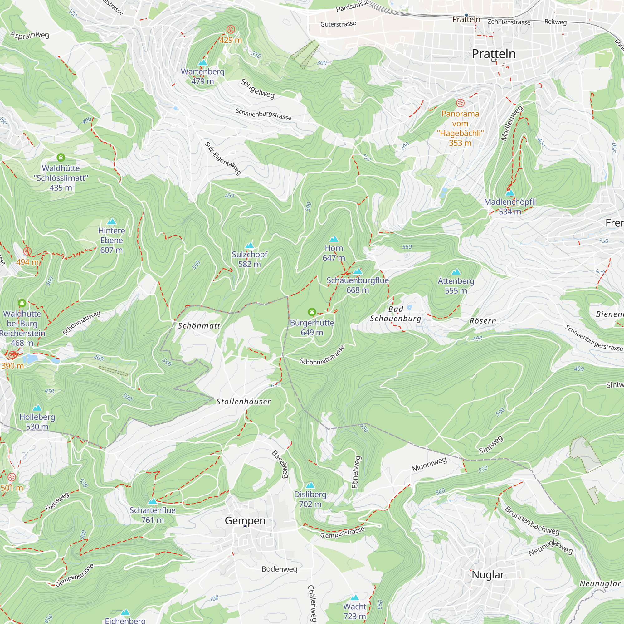 Bürgerhütte map
