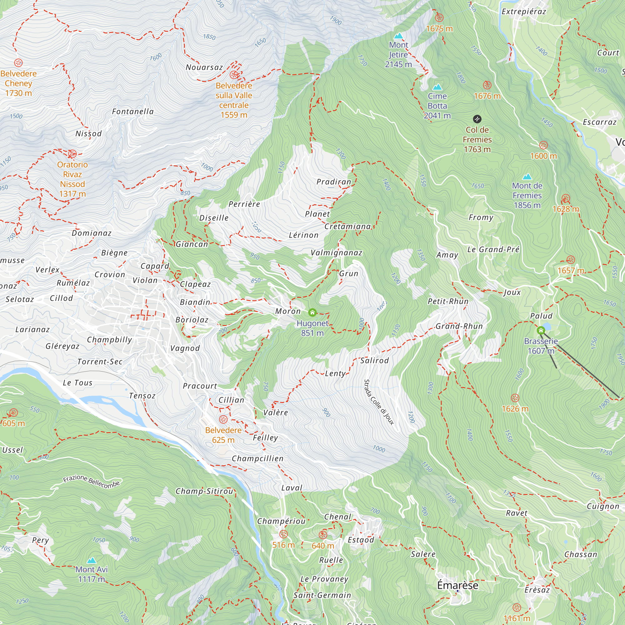 Hugonet map