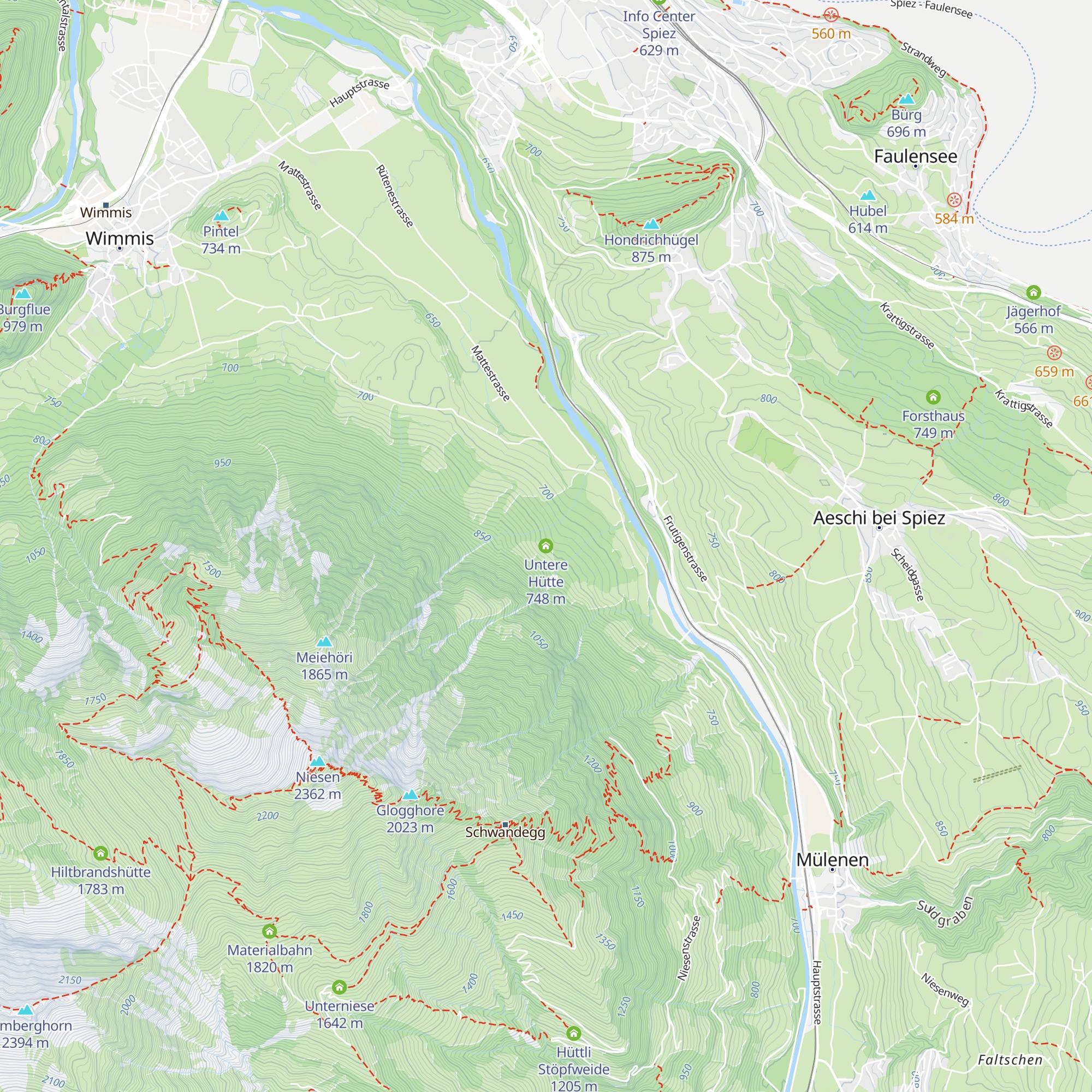 Untere Hütte map