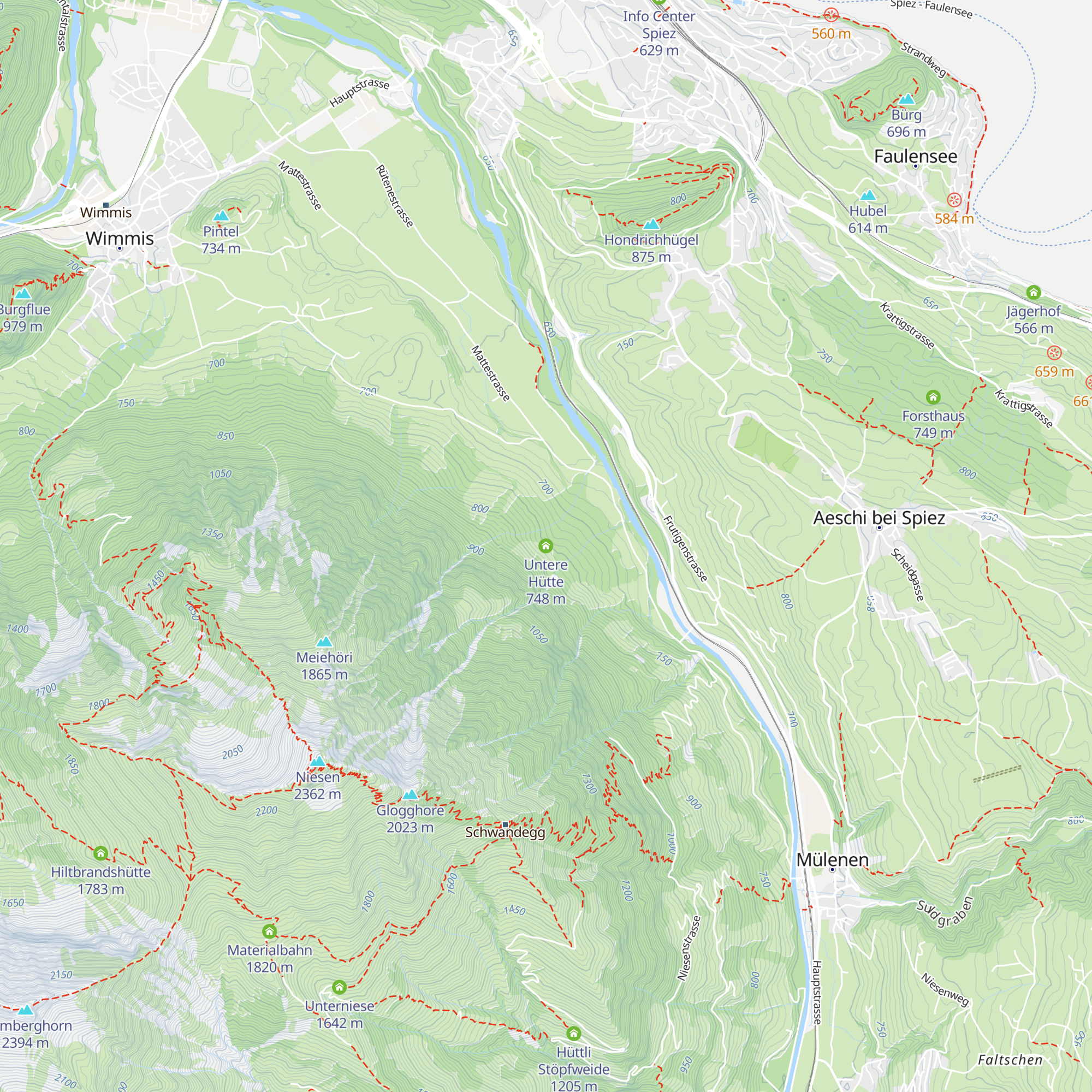 Untere Hütte map