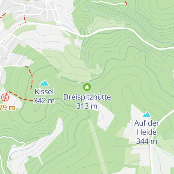 Map of Dreispitzhütte