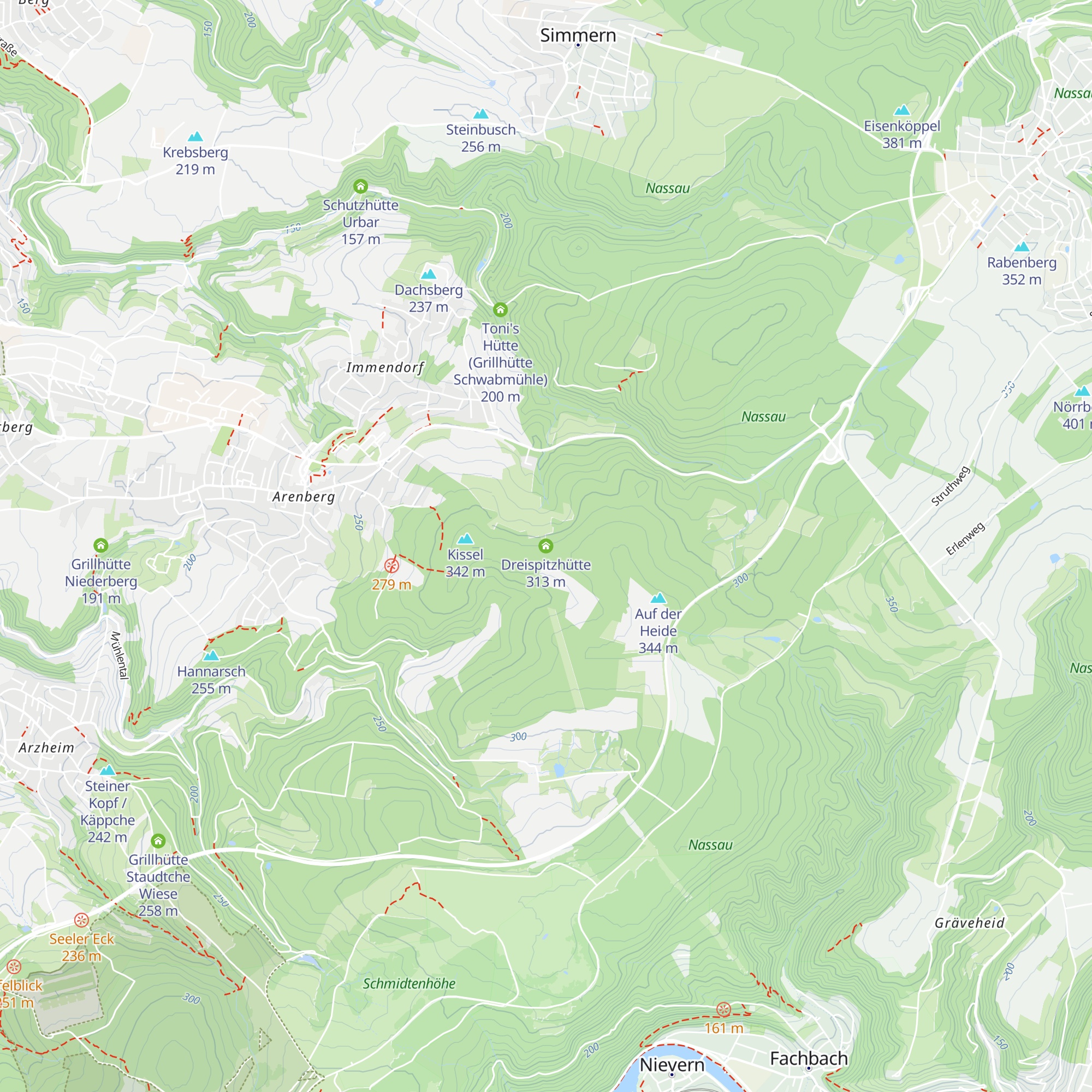 Dreispitzhütte map