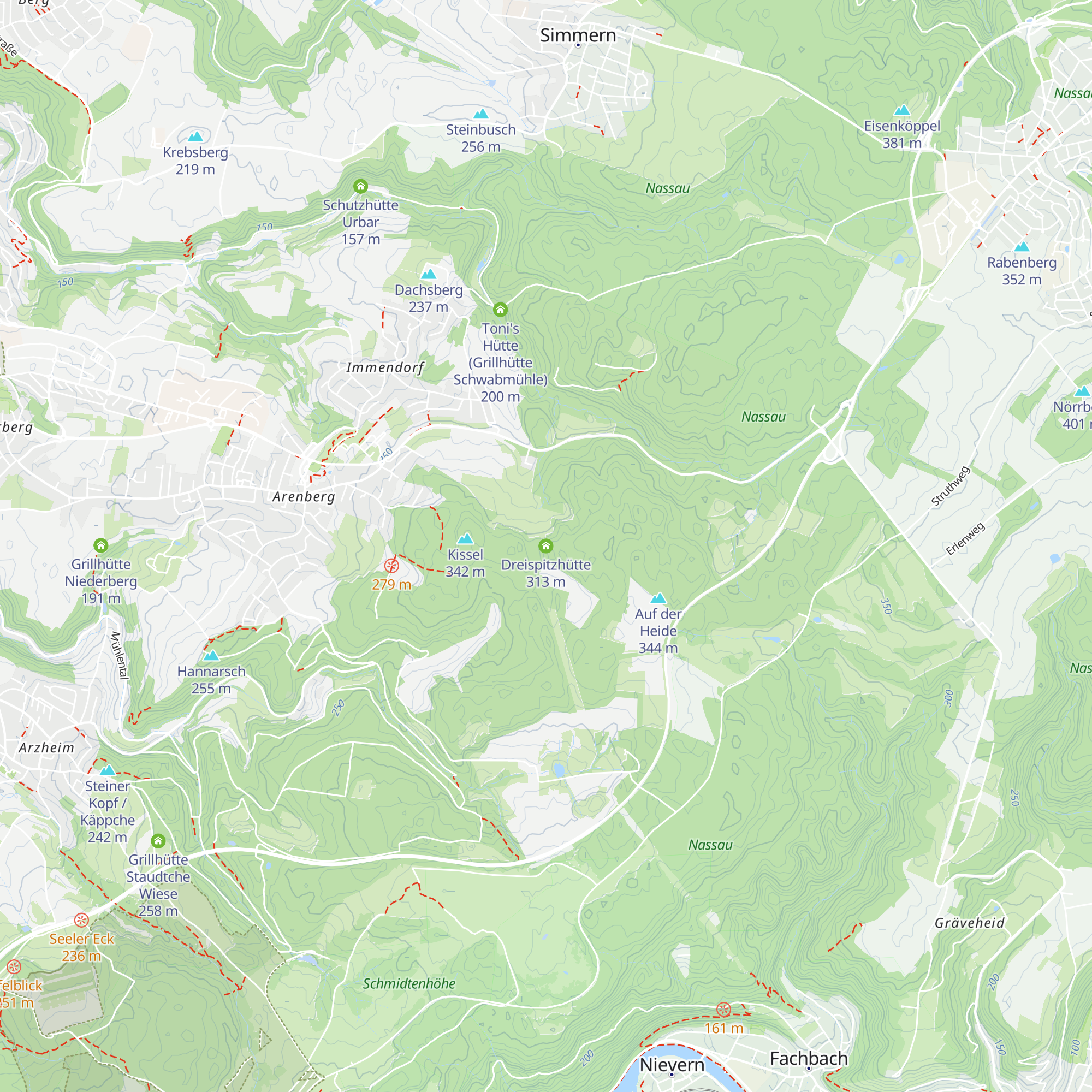 Dreispitzhütte map