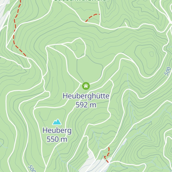 Map of Heuberghütte