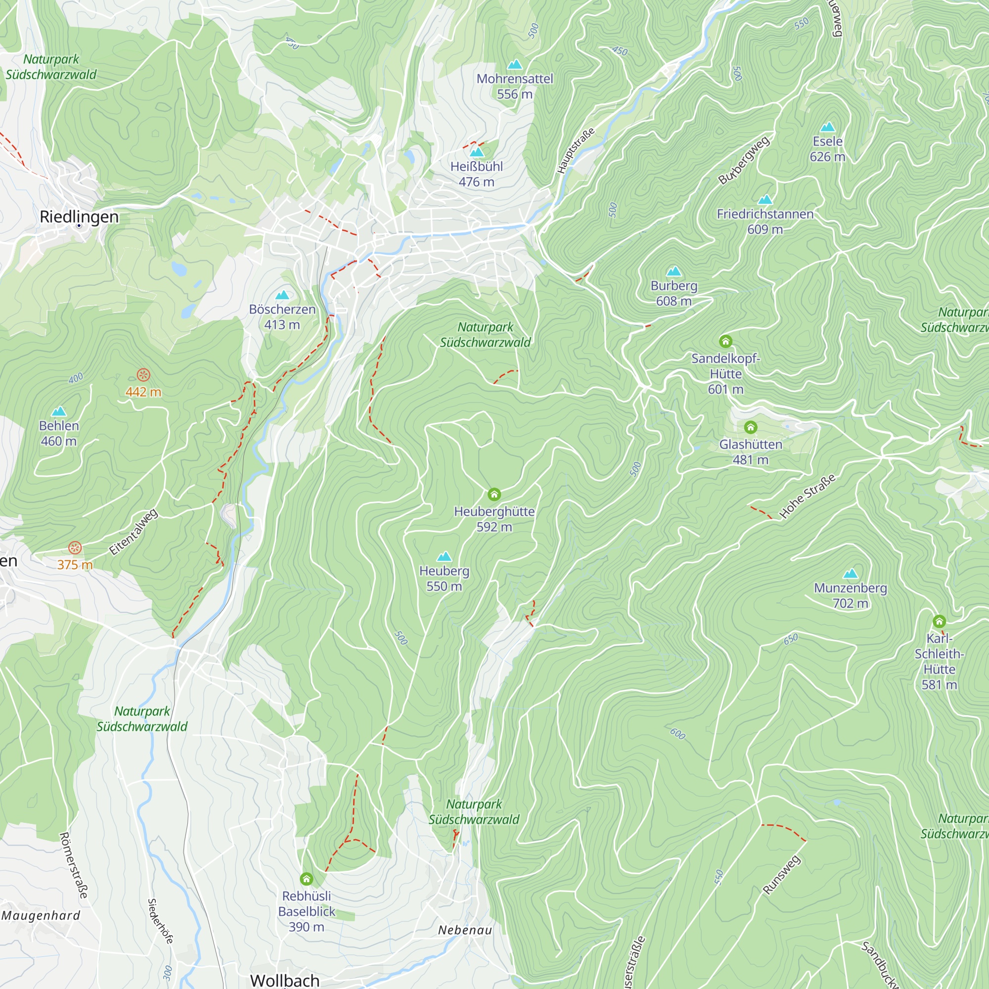 Heuberghütte map