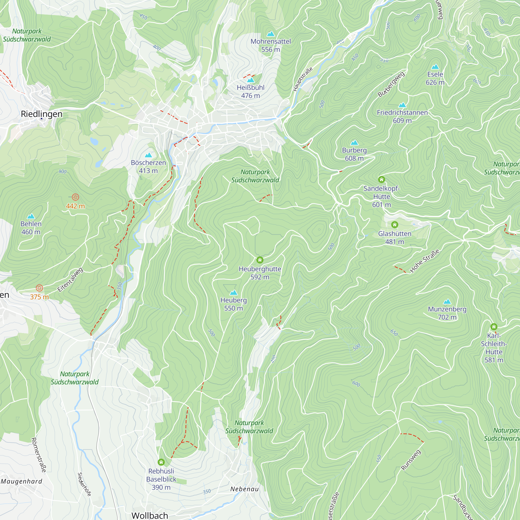 Heuberghütte map