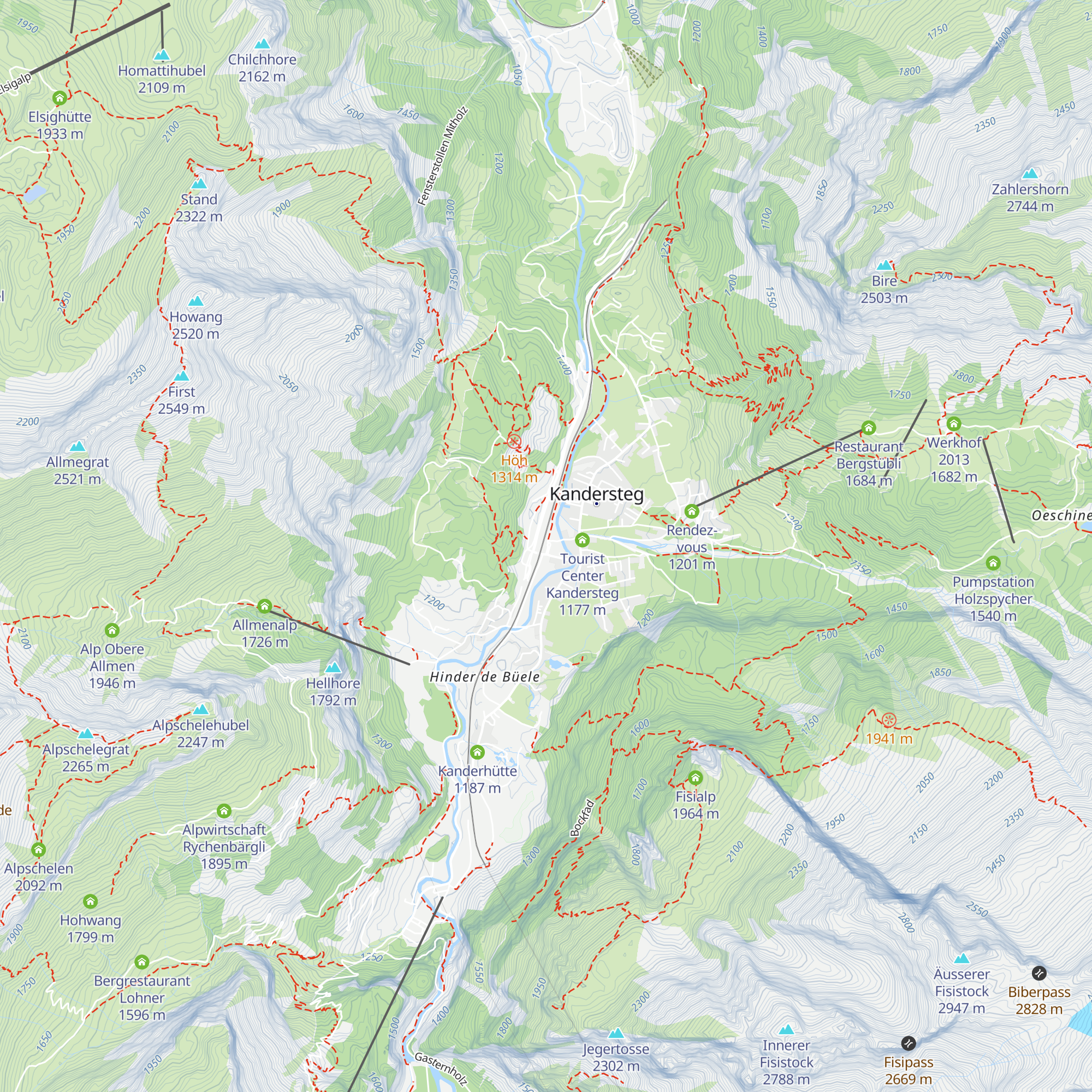 BLS Reisezentrum map